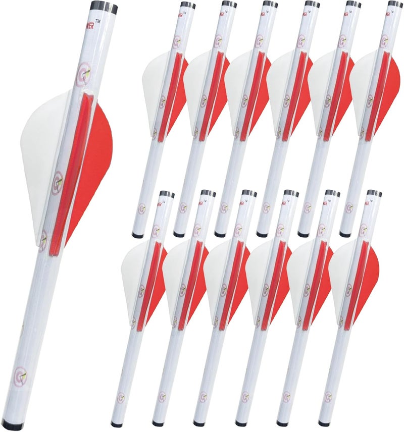 LEANPRO Store 12-Pack Shrink Fletch with 2 Inch Vanes, Stretch Arrow Wraps Universal Fit for Arrows and Bolts, DIY Archery Fletching Tool - Image 1